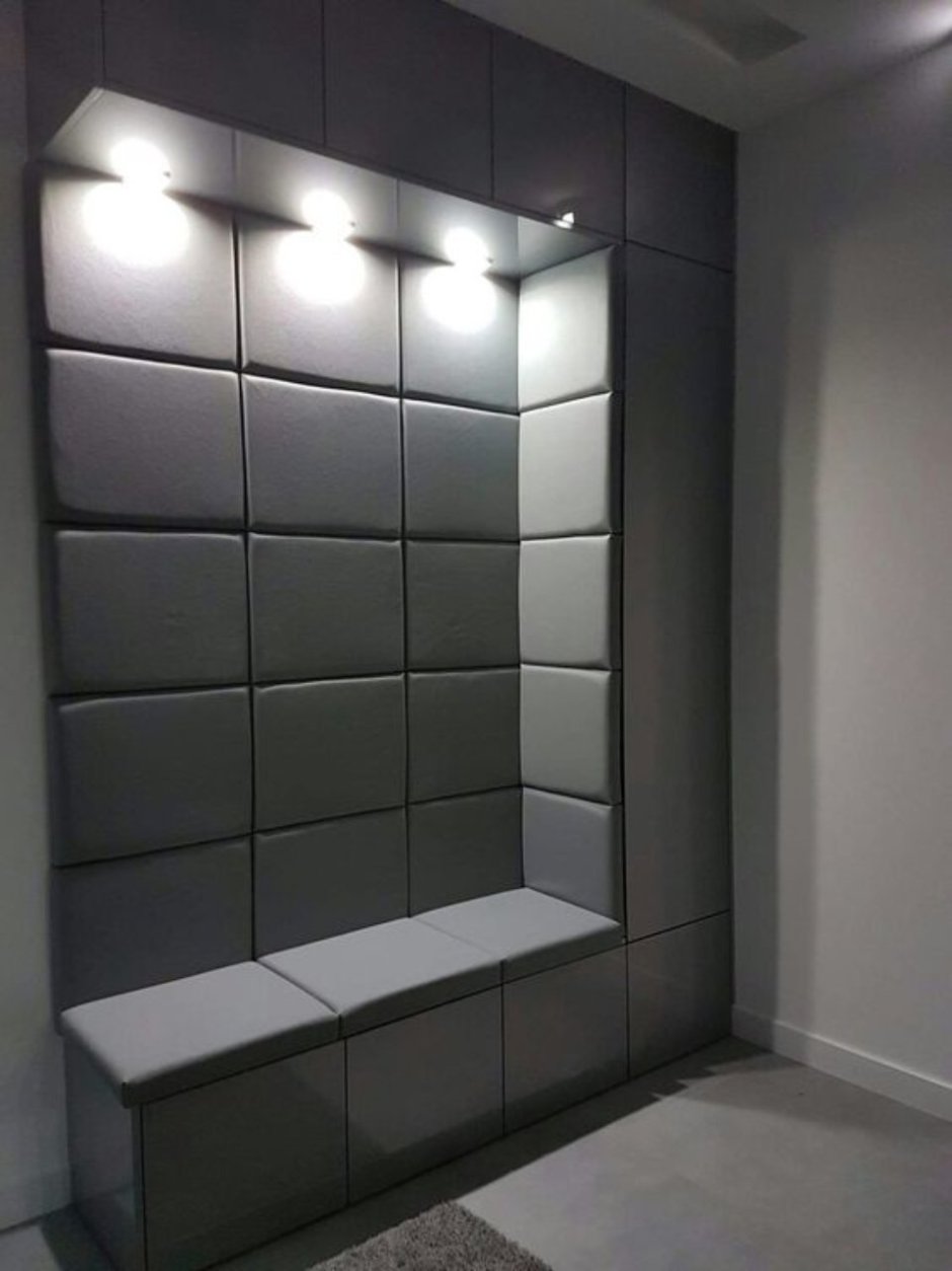 Мягкая стеновая панель в прихожую