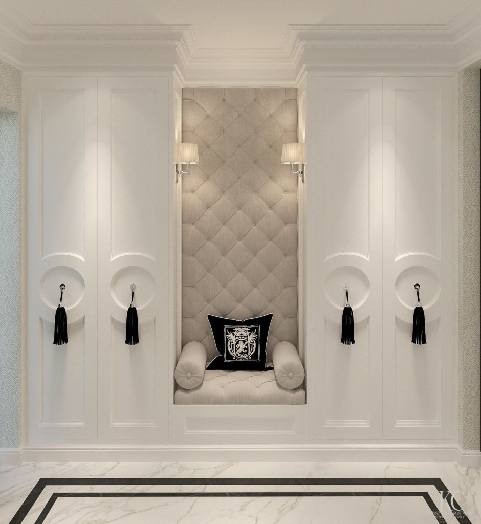 Мягкая стеновая панель в прихожую