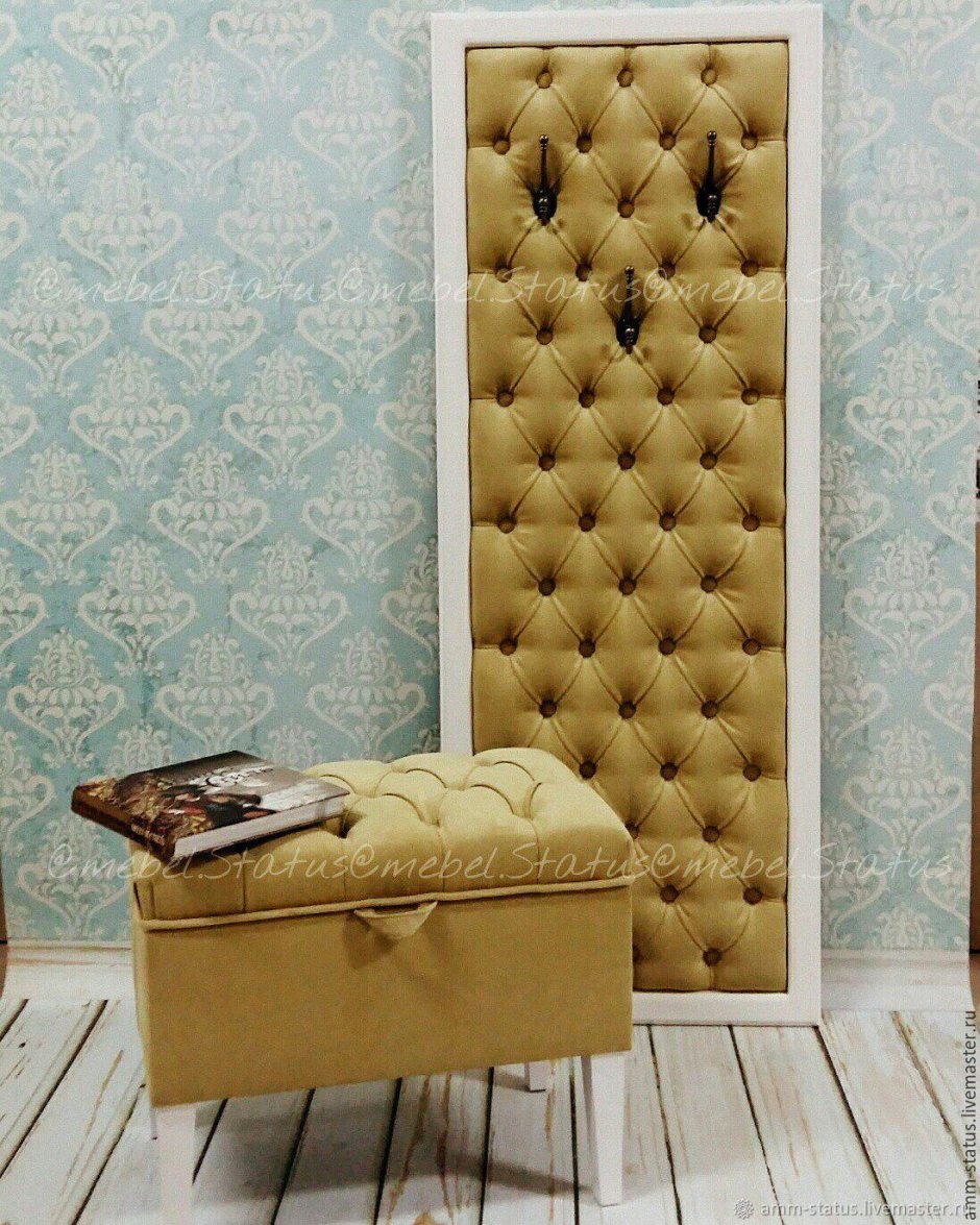 Мягкая стеновая панель в прихожую