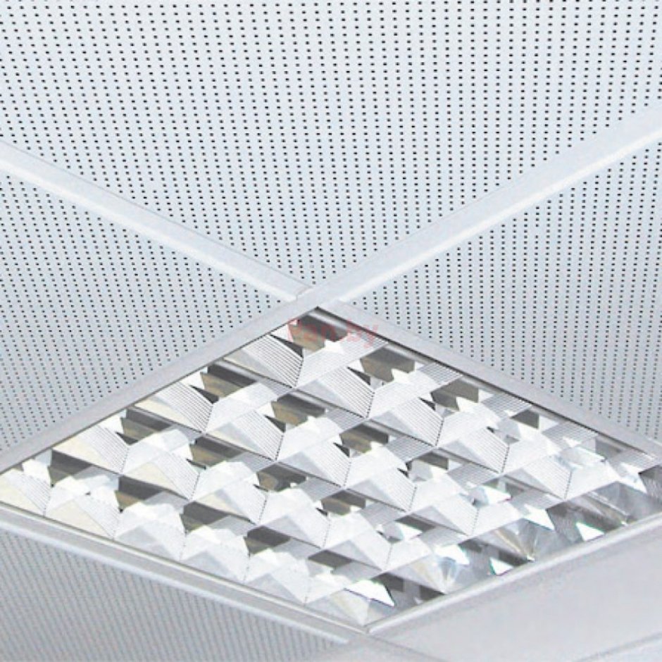 Кассета Албес 600x600 ар 600a6 белая перфорированная