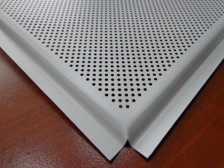 Кассета алюминиевая перфорированная Албес Tegular стандарт 600х600