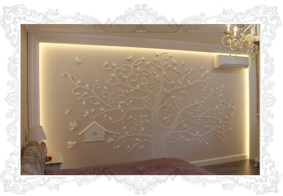 Цветная лепнина в интерьере