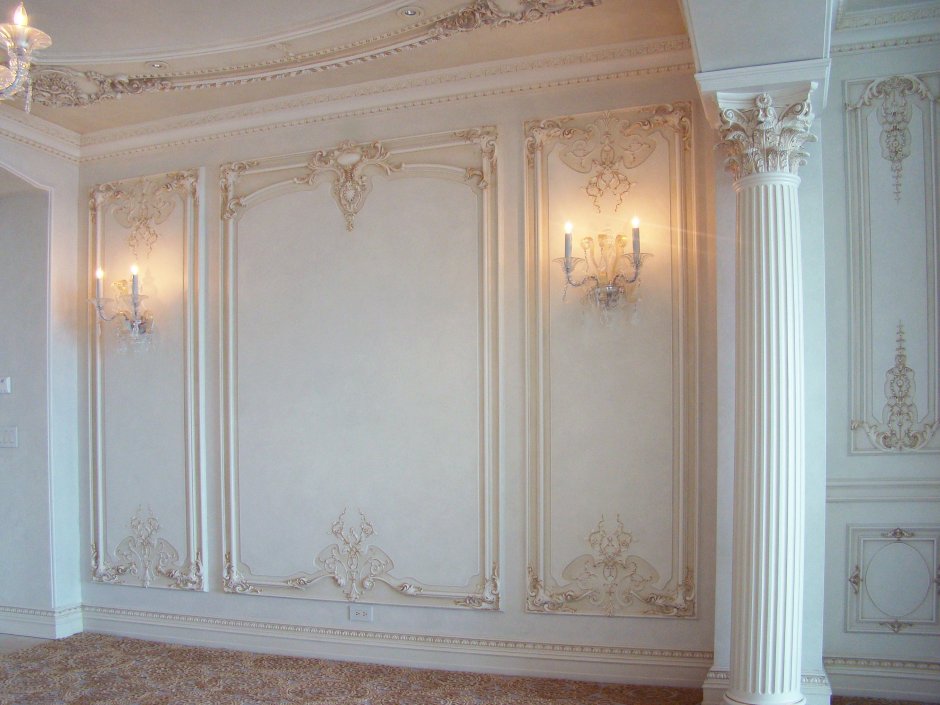 Лепнина из гипса в интерьере