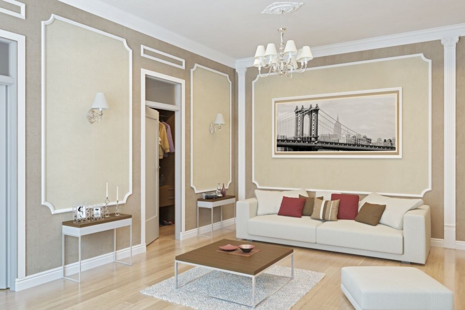 Лепной декор на стенах