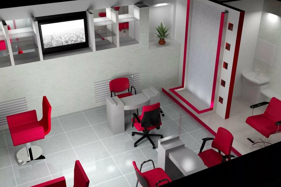 Планировка маленького салона красоты