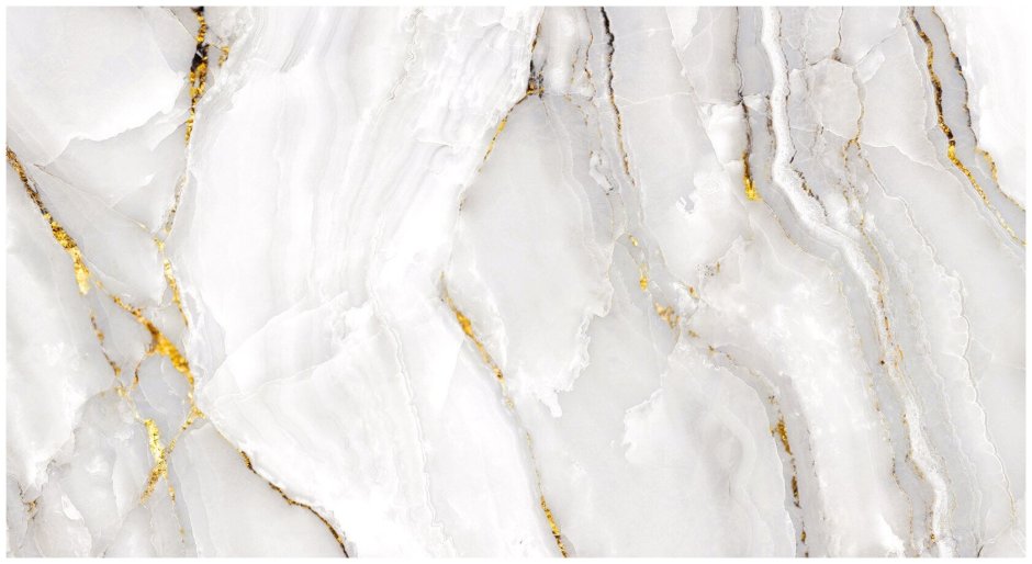 Белый мрамор с золотом