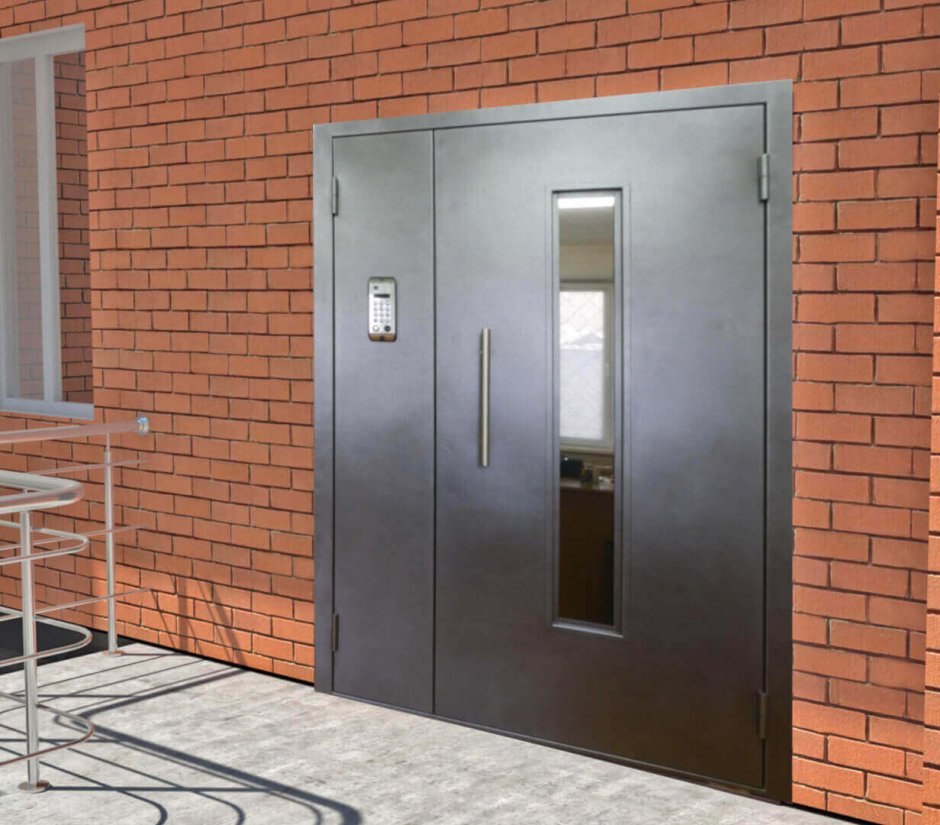 Двери стальные утепленные двупольные 2дсу