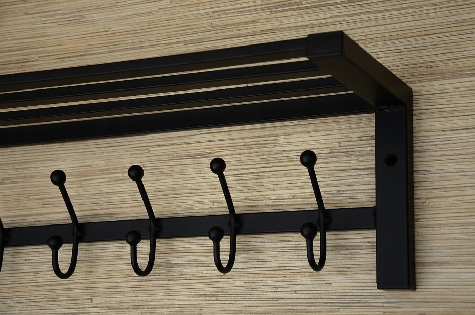 Большая вешалка для одежды 7 крючков прихожая w05