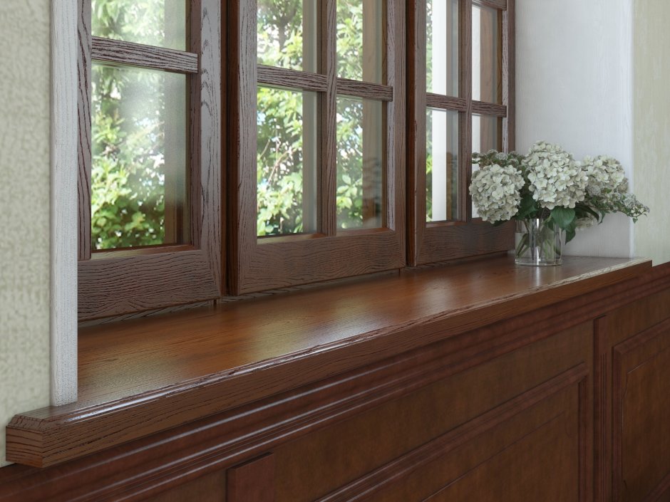 Ламинированное окно