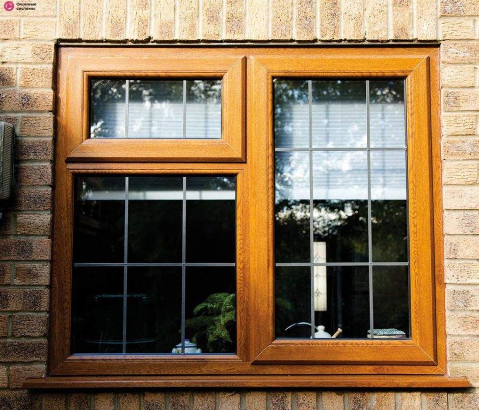 Пластиковые окна с ламинацией под дерево