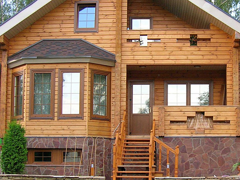 Окна натуральный дуб