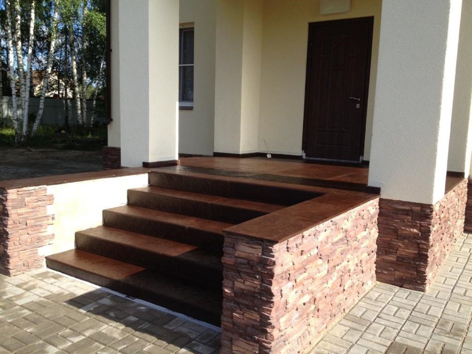 Красивые ступеньки в дом
