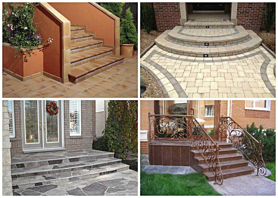 Полукруглое крыльцо из кирпича