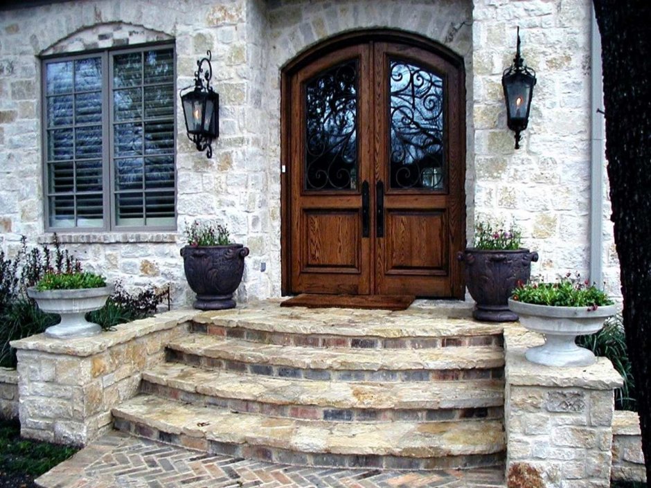 Ступени из блоков для крыльца