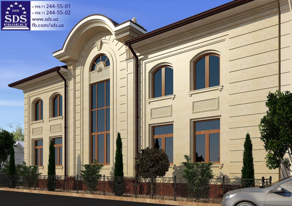 Травертин фасад Узбекистан Андижан