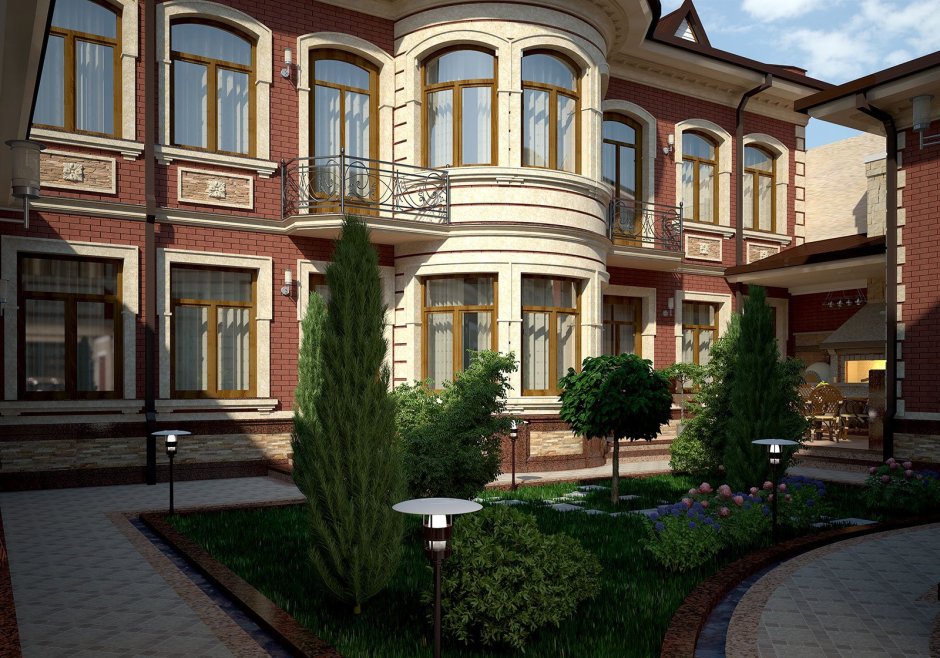 Ташкент хашаматли уйлар фасады