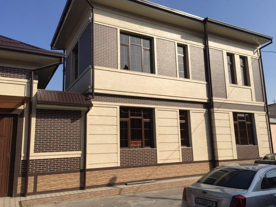 Жидкий травертин фасад Узбекистан