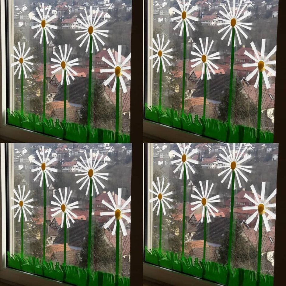 Летнее украшение окон