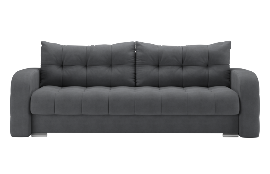 Серый велюровый диван в интерьере