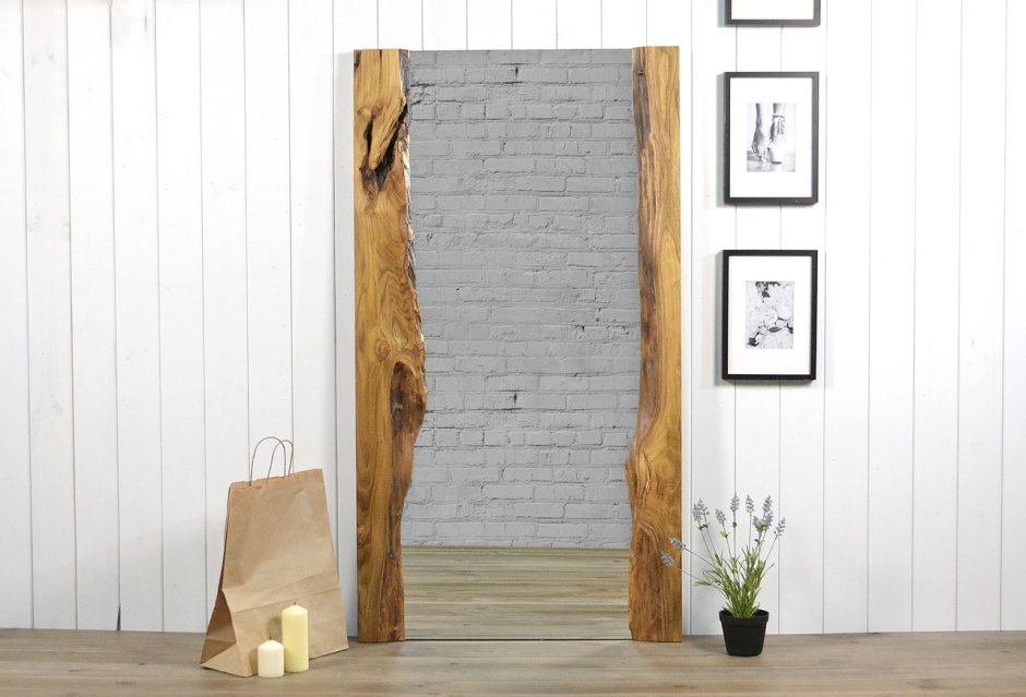 Зеркало лофт из слэба