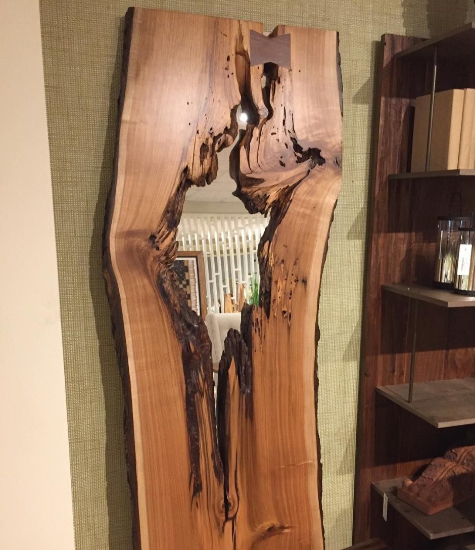 Дверь из слэба дерева