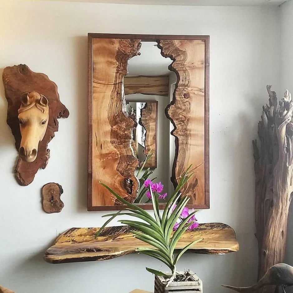 Зеркало лофт слэб