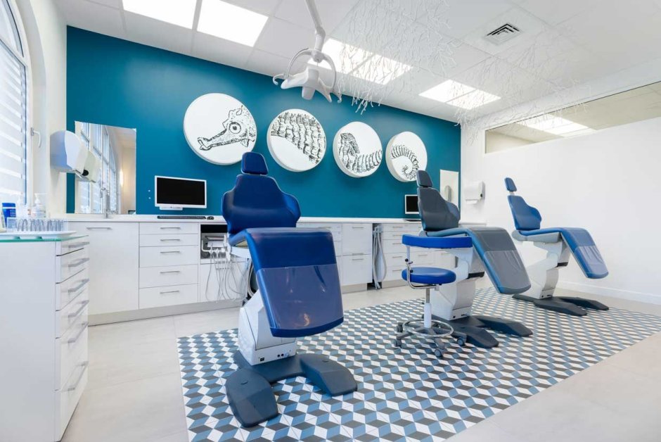 Стоматологический кабинет голубой