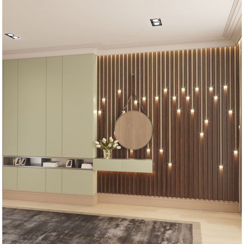 МДФ панель "вертикальные рейки" h2530