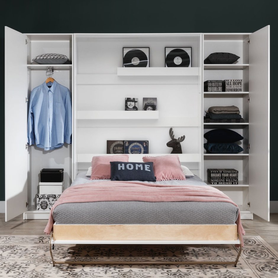 Кровать с подъемным механизмом Iren White