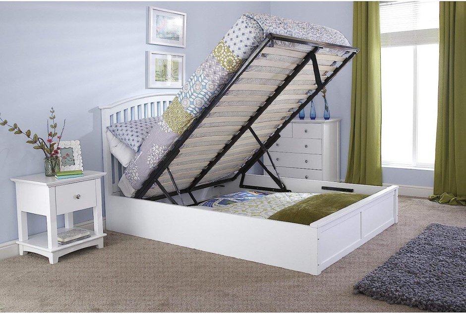 Кровати двуспальные с ящиком внутри