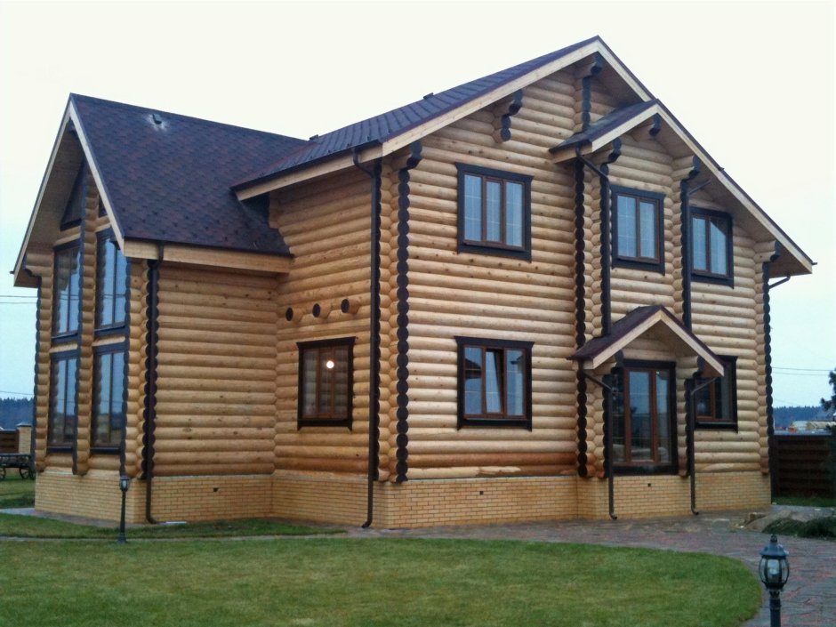 Цвета домов из бревна