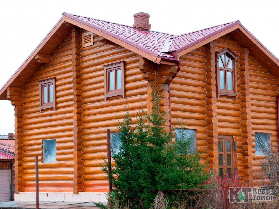 Цвета домов из бревна
