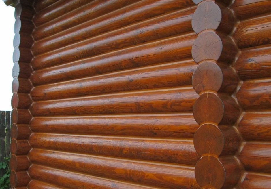 Отделка бревенчатого дома снаружи