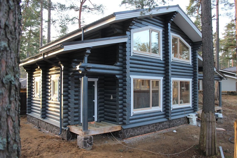 Цвета домов из бревна