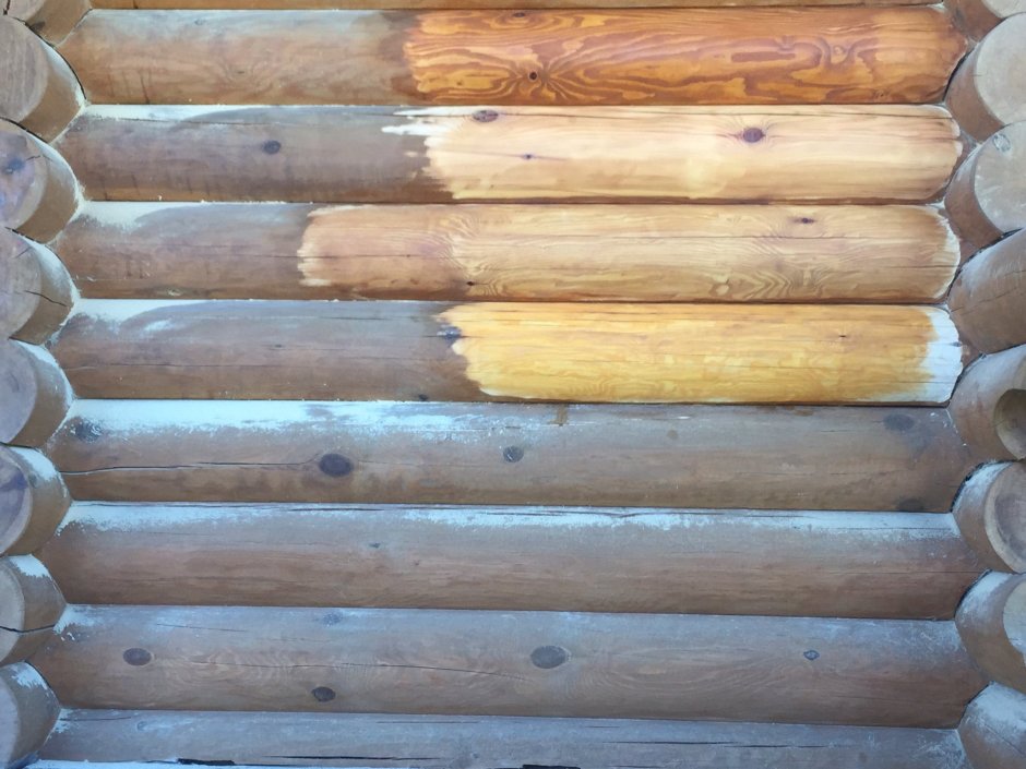 Лакированные бревна