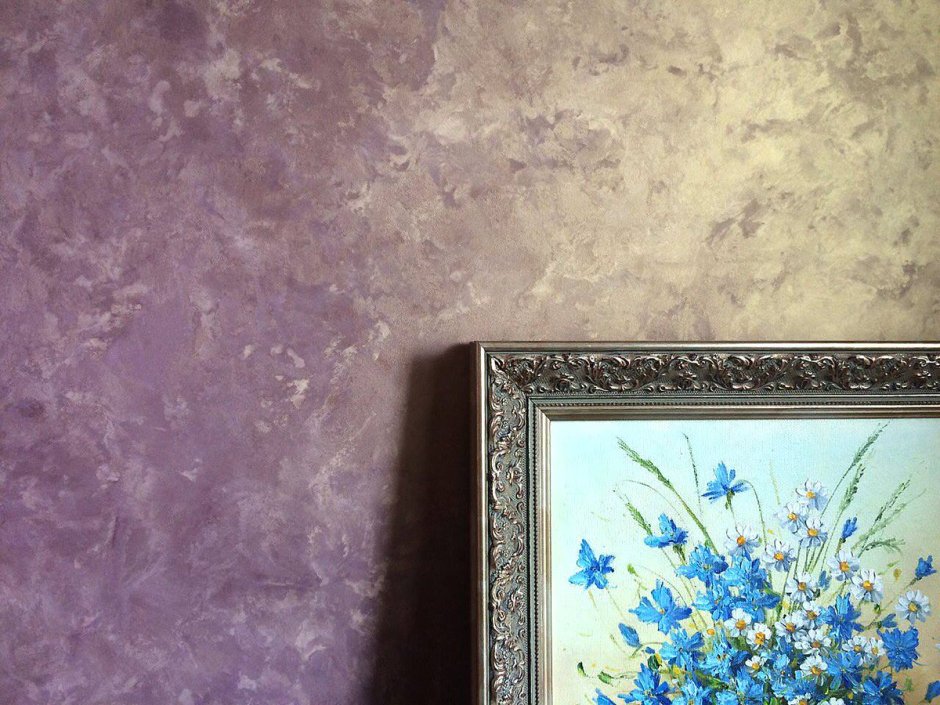 Декоративная краска шелк в интерьере