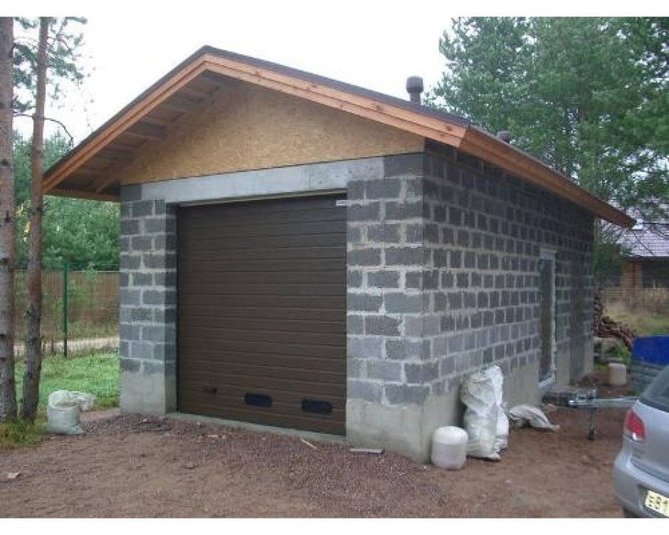 Сарай из пеноблоков 4x3