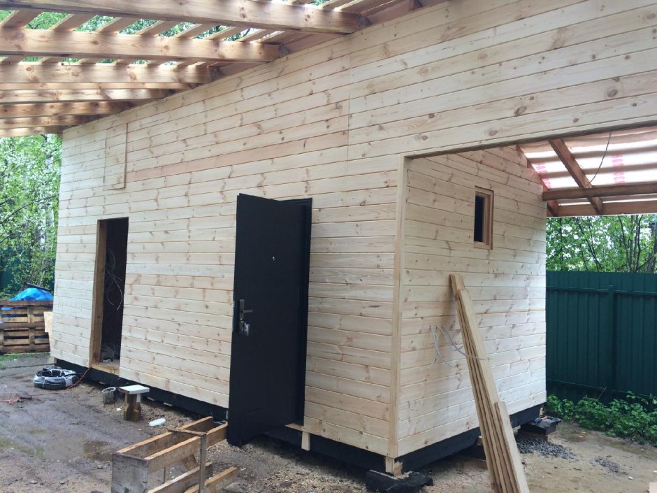 Домик ОСБ 3х4 с односкатной крышей