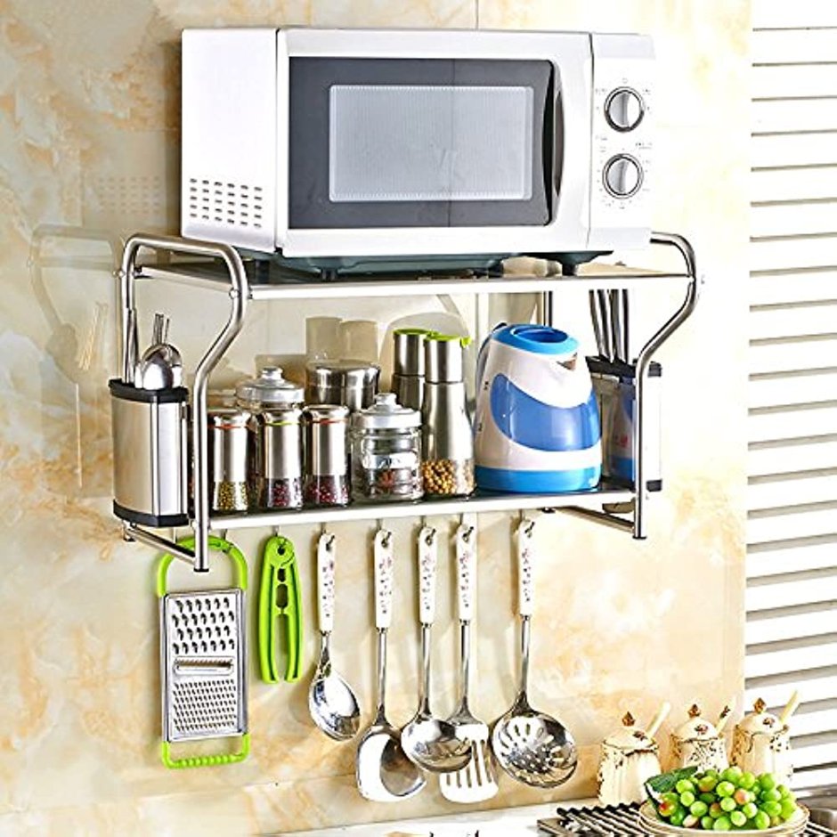 Полка для микроволновки на кухне