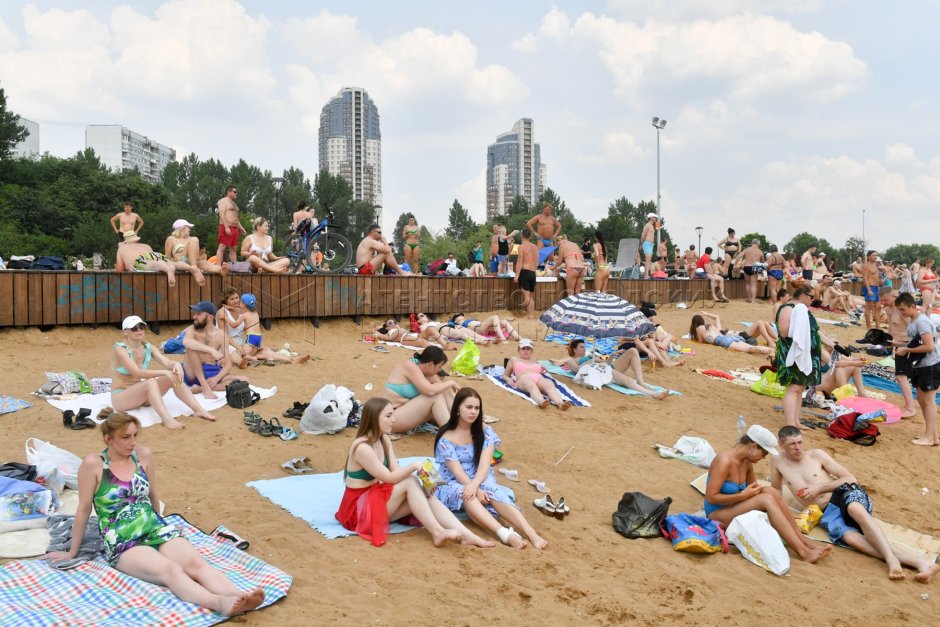 Строгино пляж 2020