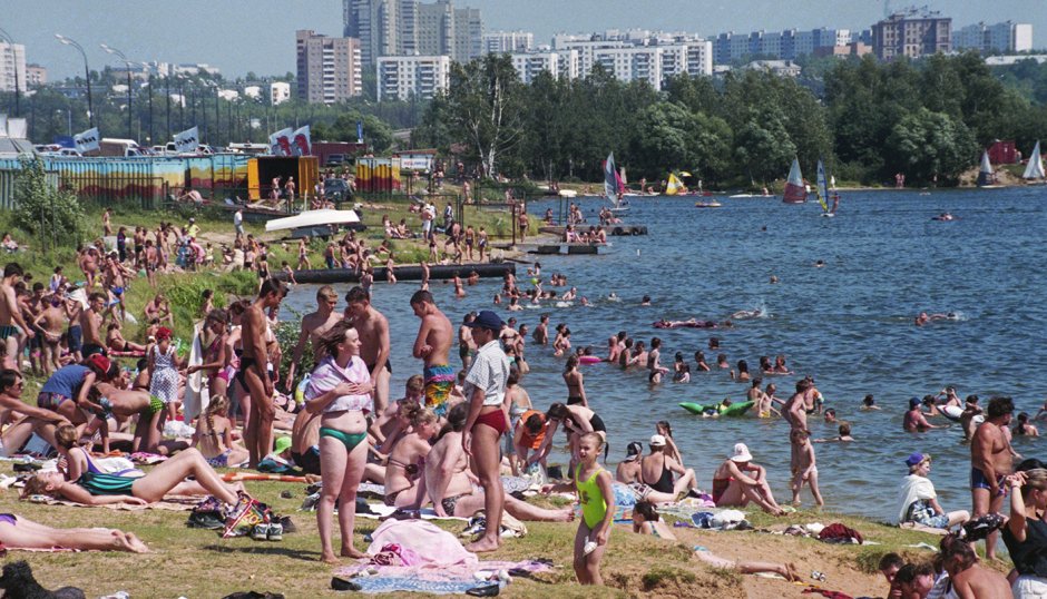 Дикий пляж Строгино
