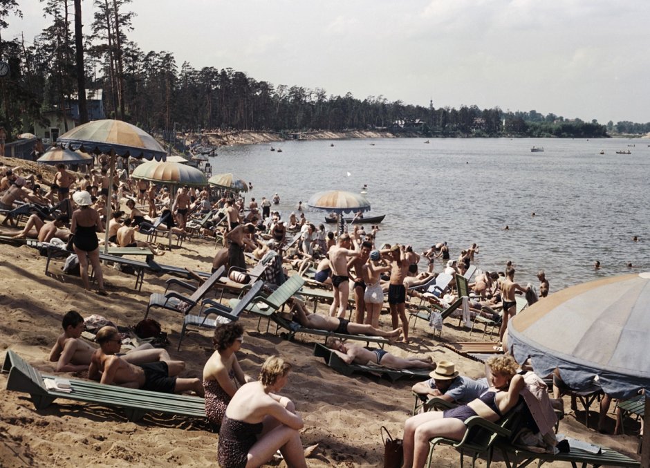 Строгино озеро пляж