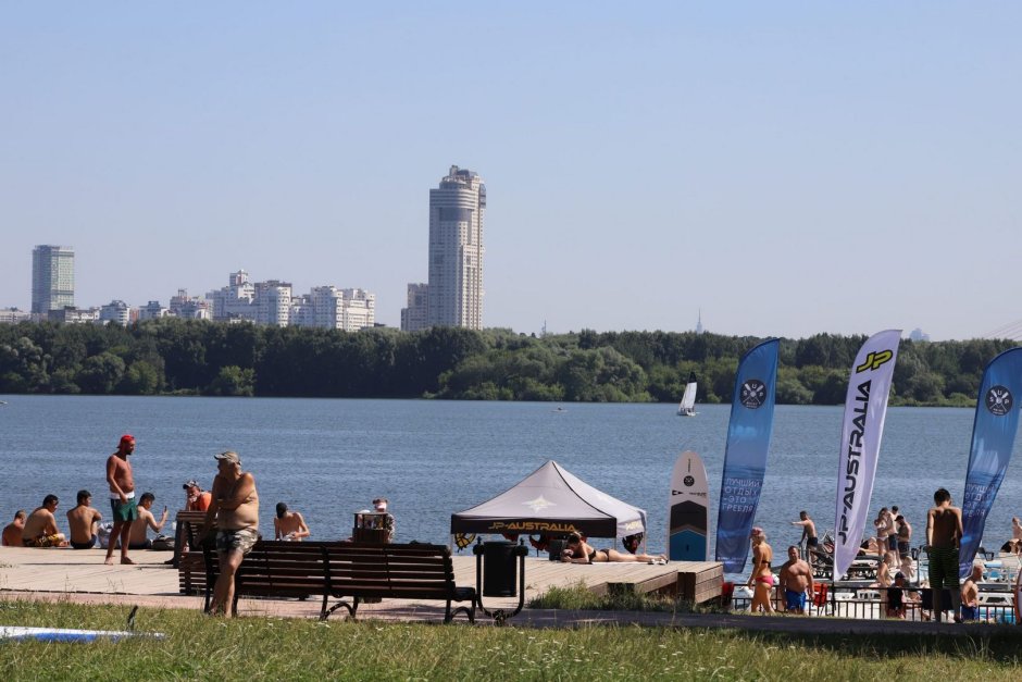 Строгино парк пляж