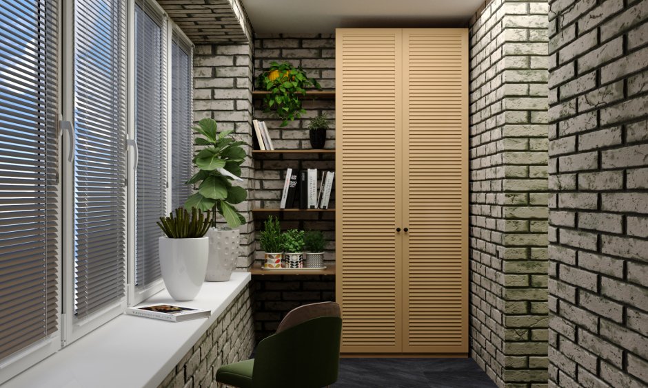 Стильный шкаф на балкон