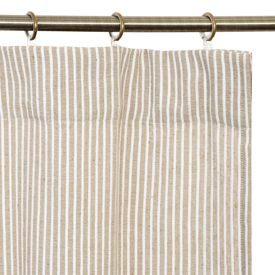 Штора на ленте со скрытыми петлями Tony 200x280 см цвет серый