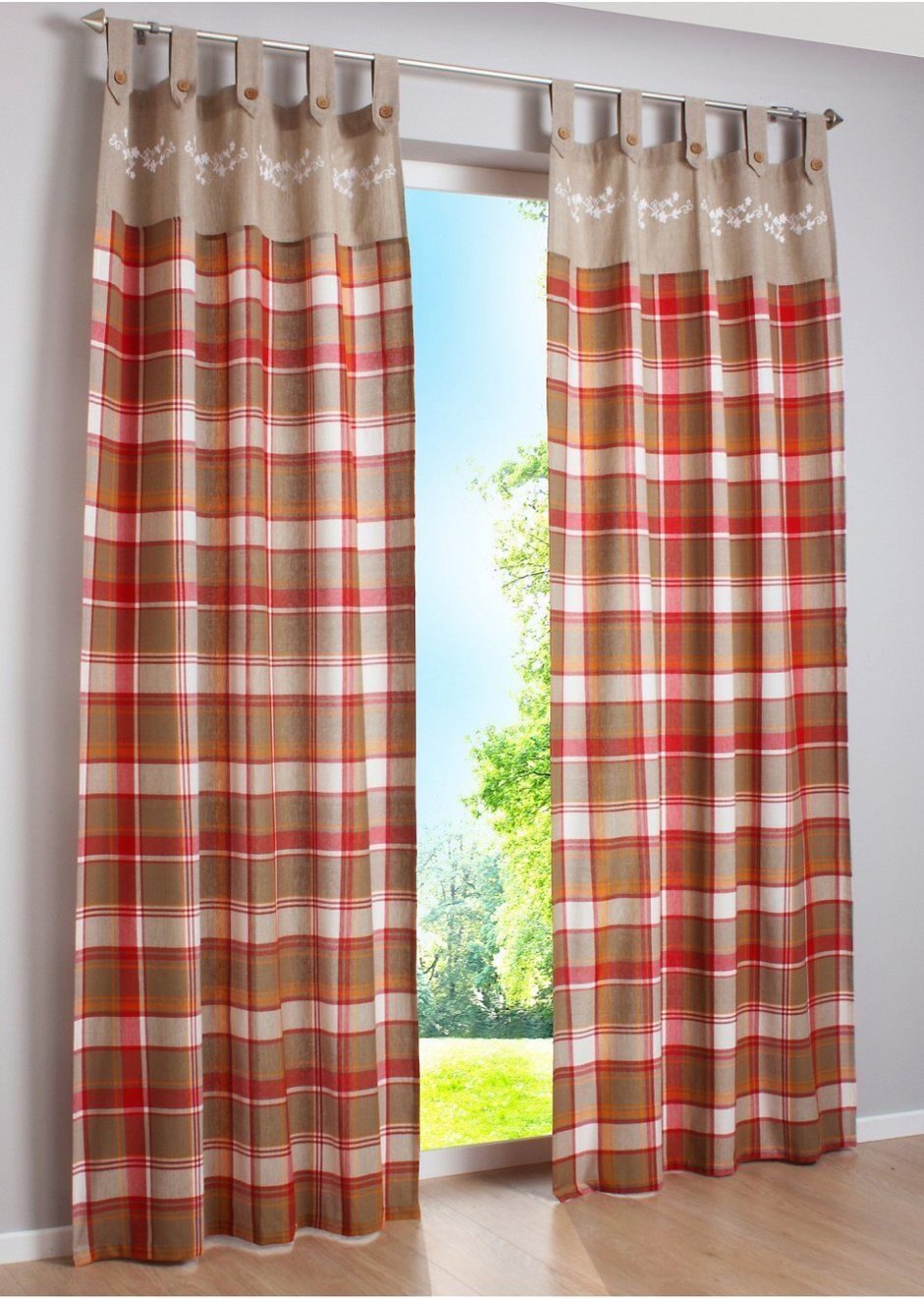 Штора на ленте со скрытыми петлями