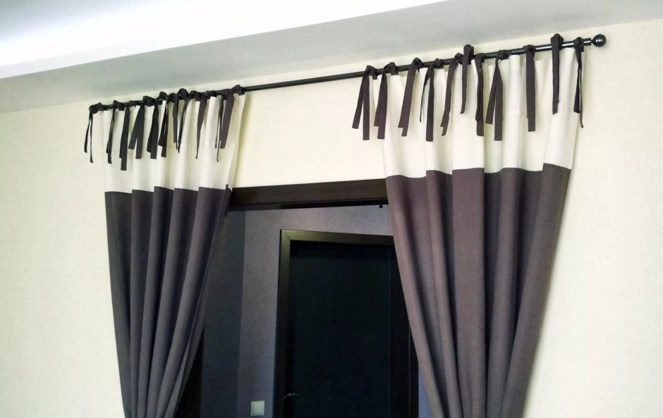 Крепление штор к карнизу