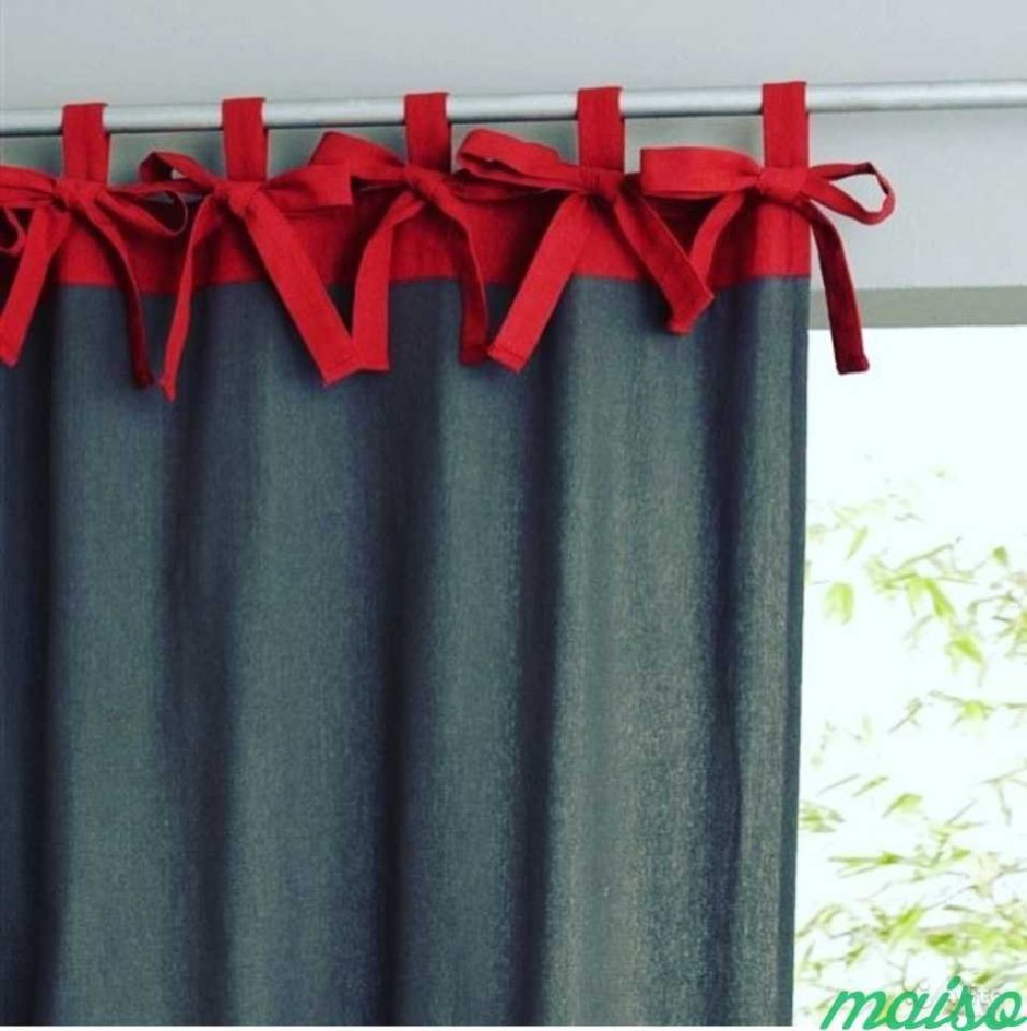 Штора на ленте со скрытыми петлями