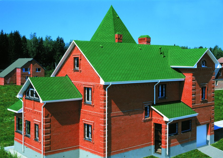 Металлочерепица цвета RAL 5021