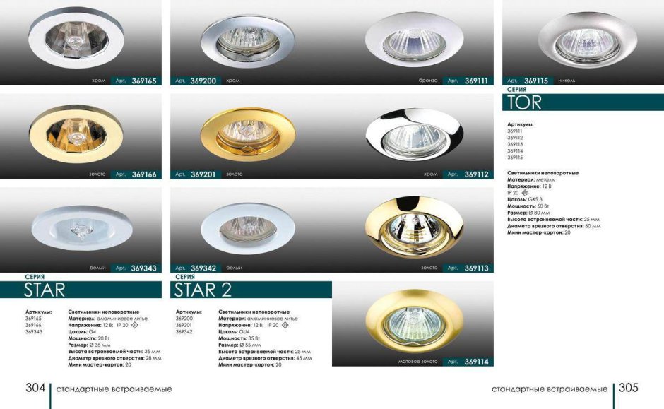 Встраиваемый светильник Tor 369111 Novotech
